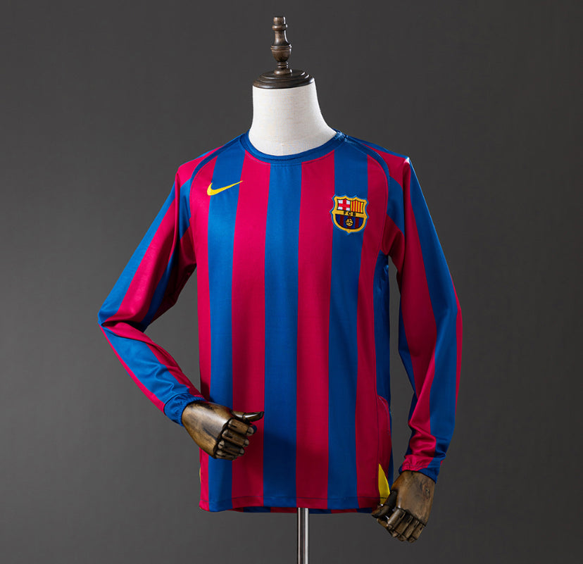 Barcelona Retrô Home (Manga Longa) - 2005/06