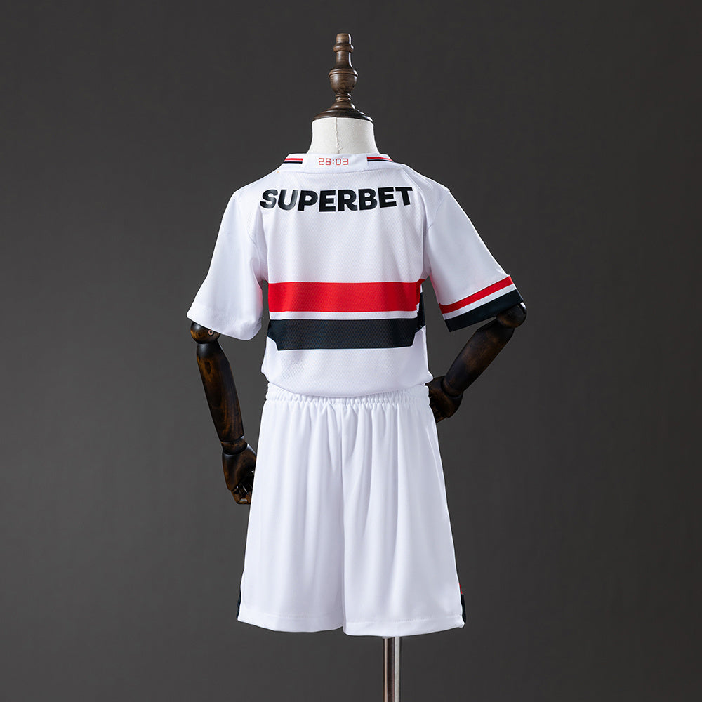 São Paulo home 2025/26 - Kit Infantil