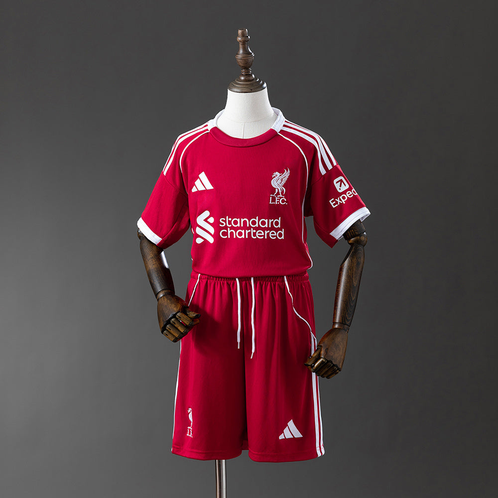 Liverpool home 2025/26 - Kit Infantil