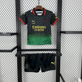 AC Milan Co-Branded Black 2025/26 - Kit Infantil