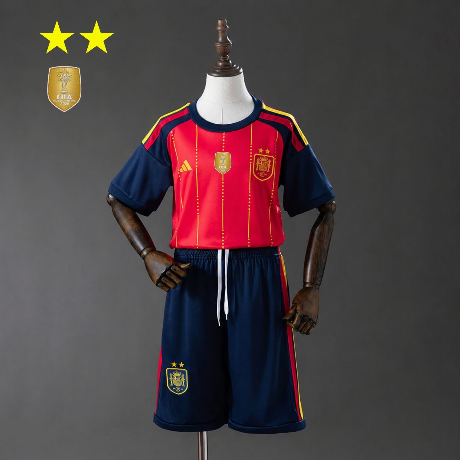 Espanha Home 2026 Champions - Kit Infantil