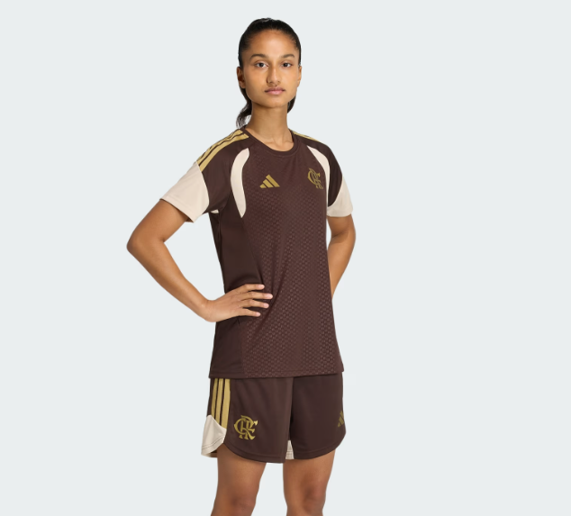 Flamengo kit de treino adulto marrom (feminino) - 2026/27