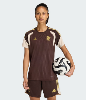 Flamengo kit de treino adulto marrom (feminino) - 2026/27