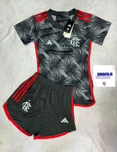 Flamengo kit adulto cinza escuro - 2025 - Versão Feminina