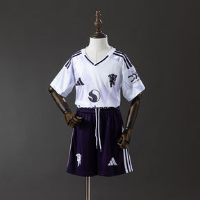 Manchester United away 25/26 - Kit Infantil