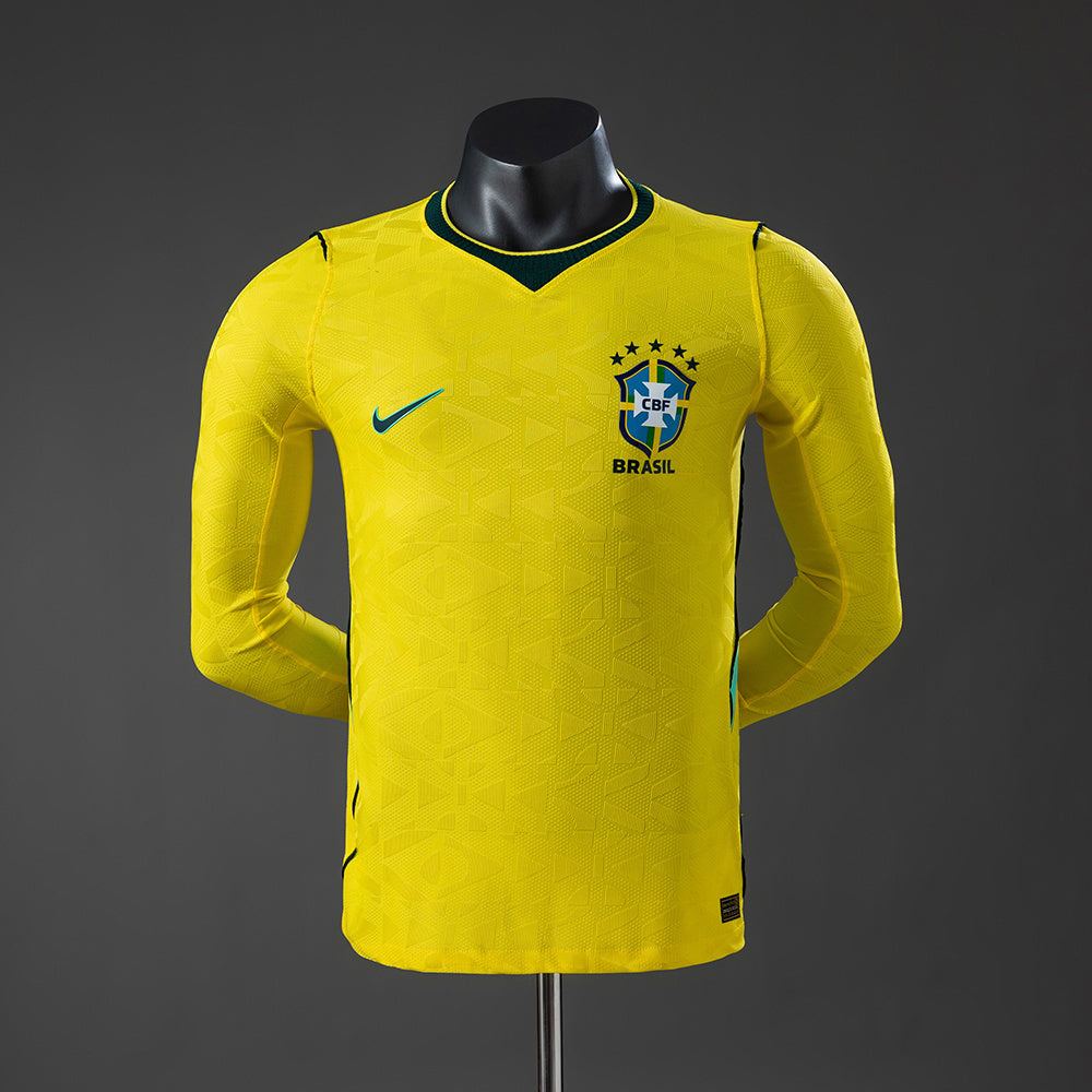 Brasil home 2026 - Versão Jogador (Manga Longa)