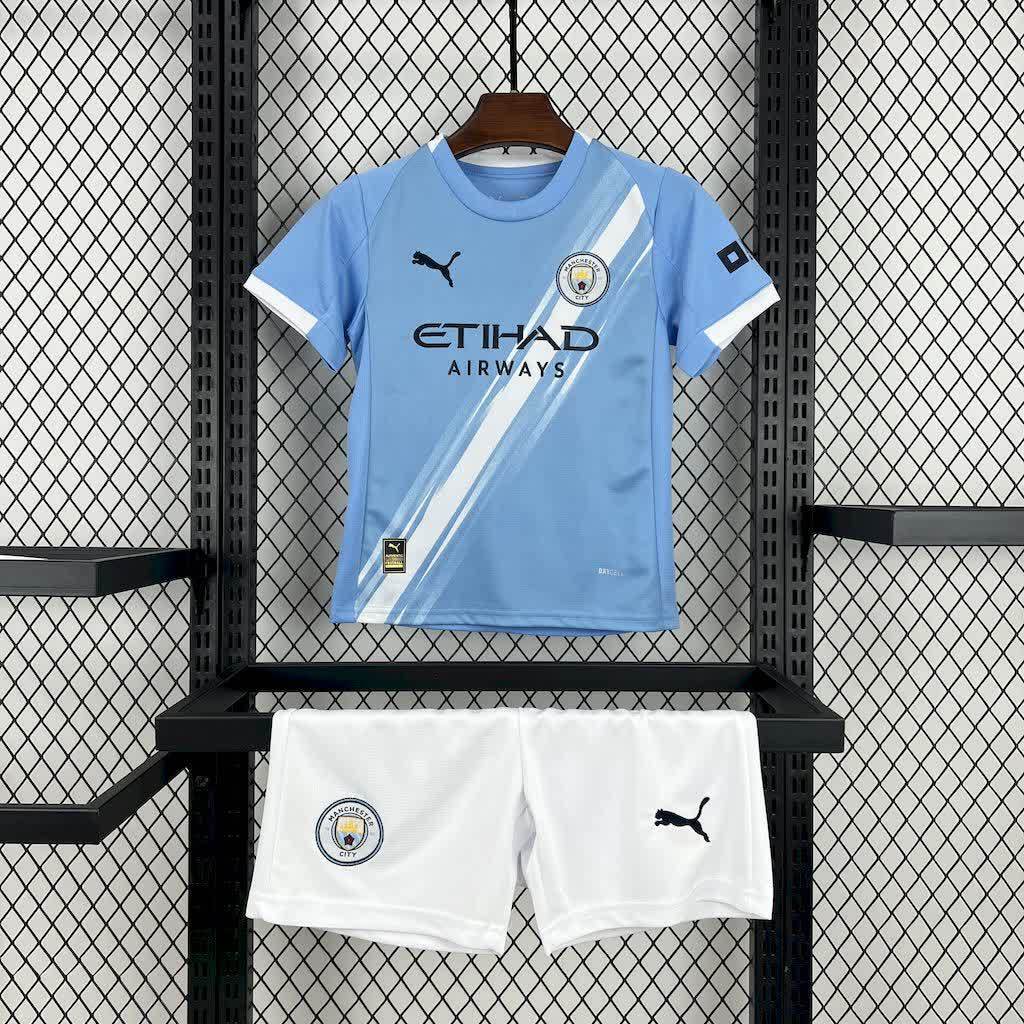 Manchester City home 25/26 - Kit Infantil